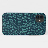 音楽パターン Case-Mate iPhoneケース (裏面(横))
