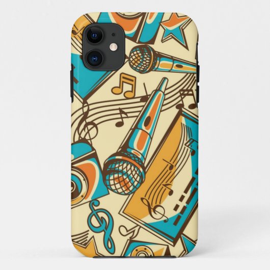 音楽パターン Case-Mate iPhoneケース (裏面)