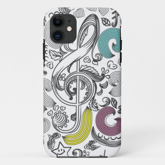 音楽パターン Case-Mate iPhoneケース (裏面)