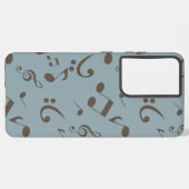 音楽パターン SAMSUNG GALAXYケース (左側面)