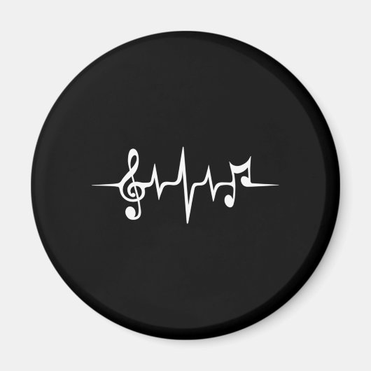 音楽パルスノートクレフ、 音符記号周波数波音 マグネット (正面)