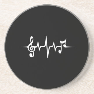 音楽パルス音クレフ、 音符記号周波数波音 コースター