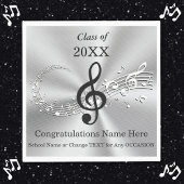 音楽パーソナライズされたをテーマにした卒業パーティーのナプキンス スタンダードランチョンナプキン