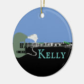 音楽パーソナライズされたエレクトリックバスギターセラミックO セラミックオーナメント (左)