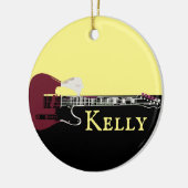 音楽パーソナライズされたエレクトリックバスギターセラミックO セラミックオーナメント (左)