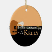 音楽パーソナライズされたエレクトリックバスギター セラミックオーナメント (右)