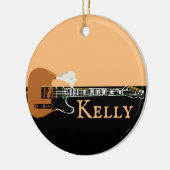 音楽パーソナライズされたエレクトリックバスギター セラミックオーナメント (左)