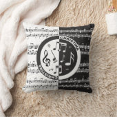 音楽パーソナライズされたスコアデザイン クッション (ブランケット)