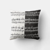 音楽パーソナライズされたスコアデザイン クッション (裏面)