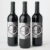 音楽パーソナライズされたスコアデザイン ワインラベル (ボトル)