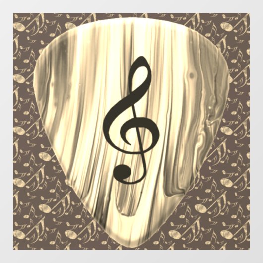 音楽パーソナライズされたノートギターピック ウィンドウサイン (シート)