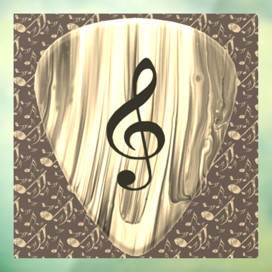 音楽パーソナライズされたノートギターピック ウィンドウサイン (シート3)