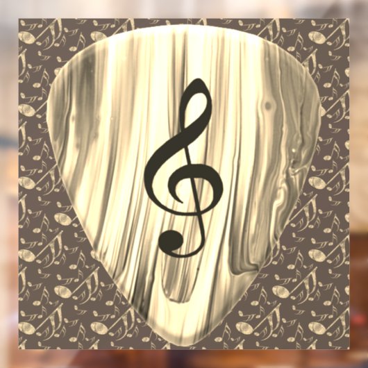 音楽パーソナライズされたノートギターピック ウィンドウサイン (シート2)