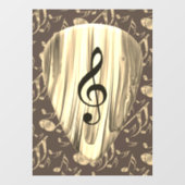 音楽パーソナライズされたノートギターピック ウィンドウサイン (シート)