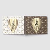 音楽パーソナライズされたノートギターピック ゲストブック (全面)