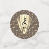 音楽パーソナライズされたノートギターピック コンフェッティ (スモール正面)