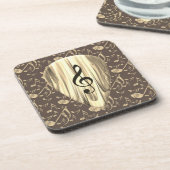 音楽パーソナライズされたノートギターピック コースター (左側)