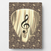 音楽パーソナライズされたノートギターピック フォトプラーク (正面)