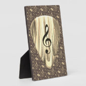 音楽パーソナライズされたノートギターピック フォトプラーク (側面)