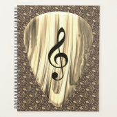 音楽パーソナライズされたノートギターピック プランナー手帳 (正面)