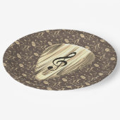 音楽パーソナライズされたノートギターピック ペーパープレート (アングル)