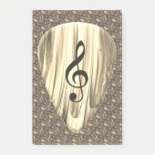 音楽パーソナライズされたノートギターピック ポストイット (正面)