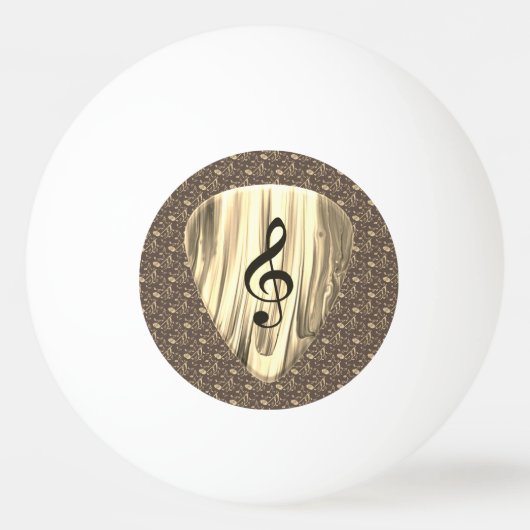 音楽パーソナライズされたノートギターピック 卓球ボール (正面)