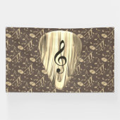 音楽パーソナライズされたノートギターピック 横断幕 (横)