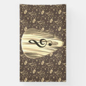 音楽パーソナライズされたノートギターピック 横断幕 (縦)