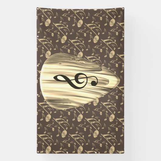 音楽パーソナライズされたノートギターピック 横断幕 (縦)