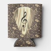 音楽パーソナライズされたノートギターピック 缶クーラー (正面)