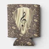 音楽パーソナライズされたノートギターピック 缶クーラー (裏面)