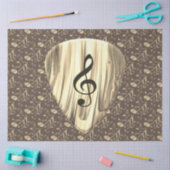 音楽パーソナライズされたノートギターピック 薄葉紙 (クラフト)