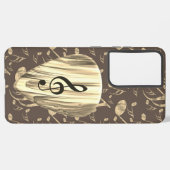 音楽パーソナライズされたノートギターピック SAMSUNG GALAXYケース (左側面)