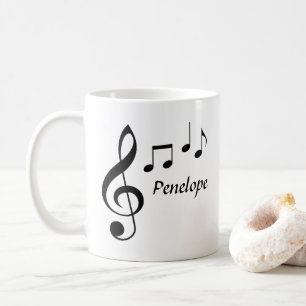 音楽パーソナライズされたノートマグ コーヒーマグカップ