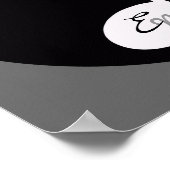 音楽パーソナライズされたノート黒アイディア ポスター (角)