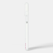 音楽パーソナライズされたノートHot Pink and White Case-Mate iPhoneケース (裏面 / 左)