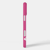 音楽パーソナライズされたノートHot Pink and White Case-Mate iPhoneケース (裏面 / 右)