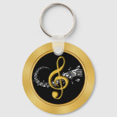 音楽パーソナライズされたパーティーが大事な行事に好意 キーホルダー (裏面)