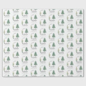 音楽パーソナライズされたワお洒落インツリーのクリスマス ラッピングペーパー (フラット)