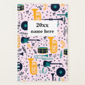 音楽パーソナライズされた先生プランナー プランナー手帳 (正面)