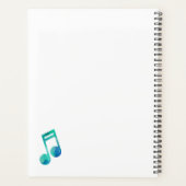 音楽パーソナライズされた先生水彩ミュージカル注 プランナー手帳 (裏面)