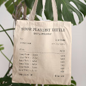 音楽パーソナライズされた再生リスト – 曲受信 トートバッグ