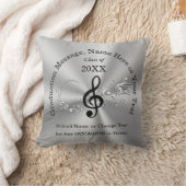 音楽パーソナライズされた専攻の卒業祝い クッション (ブランケット)