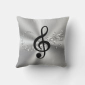 音楽パーソナライズされた専攻の卒業祝い クッション (裏面)