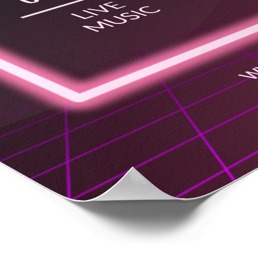 音楽パーティの招待状、パーティーナイトフライヤー ポスター (角)