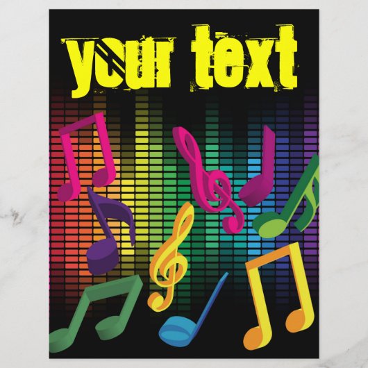 音楽パーティーの背景 チラシ (正面)