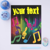 音楽パーティーの背景 チラシ (シングル)