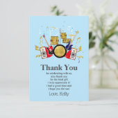 音楽パーティーギタードラムセットミュージカル 招待状 (スタンド正面)