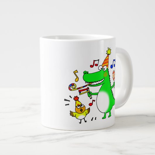 音楽パーティー ジャンボコーヒーマグカップ (正面右)